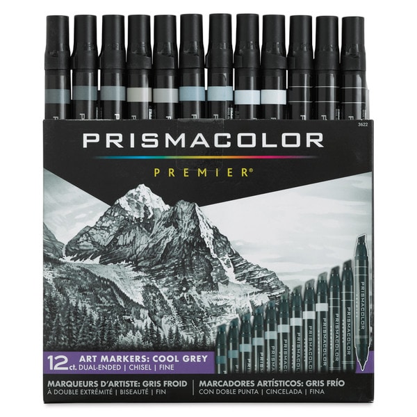 Prismacolor Markers Cool Grey 12 Pack